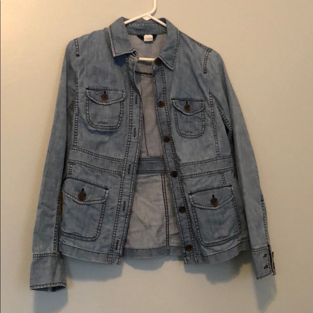 J. Crew Chambray Top